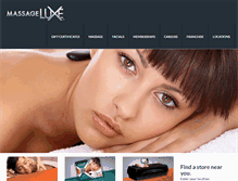 Tablet Screenshot of massageluxe.com